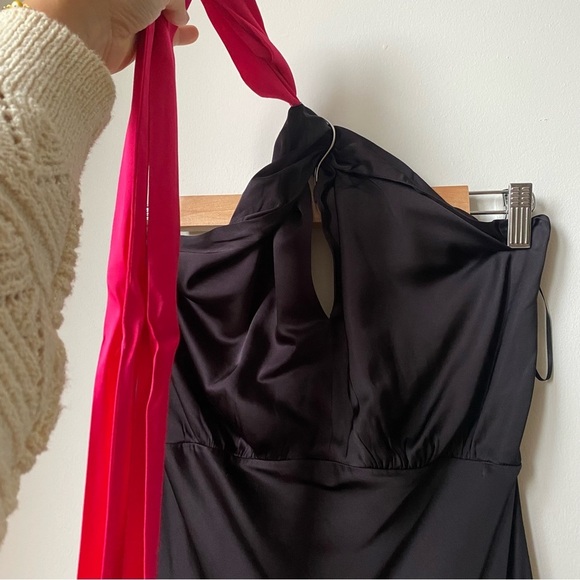 Scotch & Soda Black Halter Sheath Midi Dress size S - Picture 6 of 10